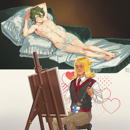 Brassius and Hassel from pokemon fanart.