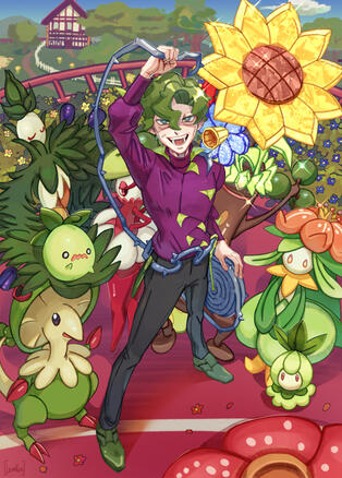 Brassius from pokemon fanart.