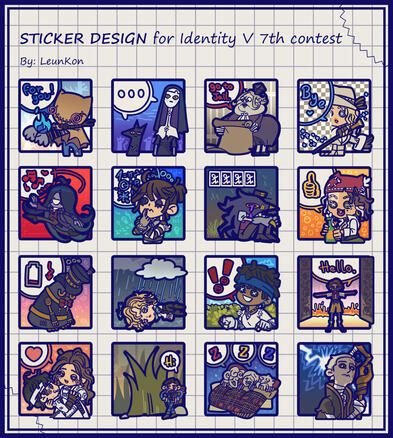 Sticker design for the IdentityV Illustration contest.
